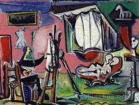 Pablo Picasso Andere Malerei - Der Maler und sein Modell 1963