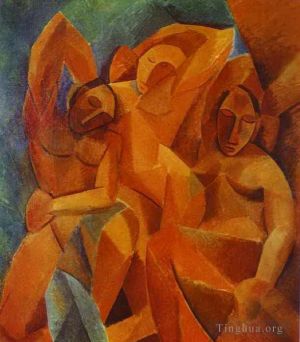 Zeitgenössische Malerei - Drei Frauen 1908