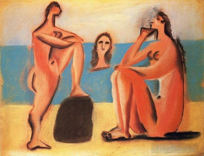 Pablo Picasso Andere Malerei - Drei Baigneuses 1920