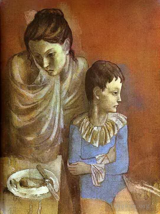 Pablo Picasso Andere Malerei - Becher Mutter und Sohn 1905