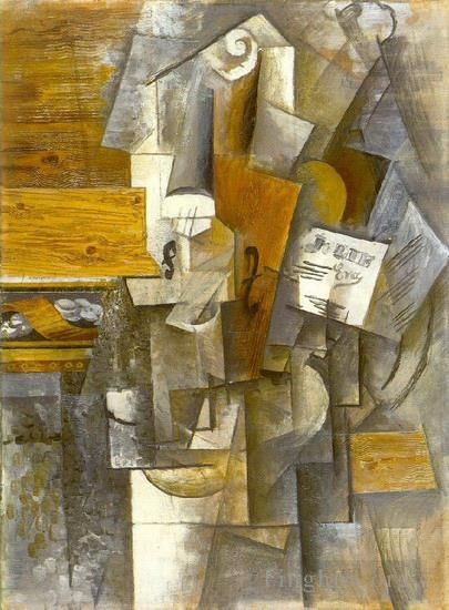 Pablo Picasso Andere Malerei - Violine Jolie Eva 1912
