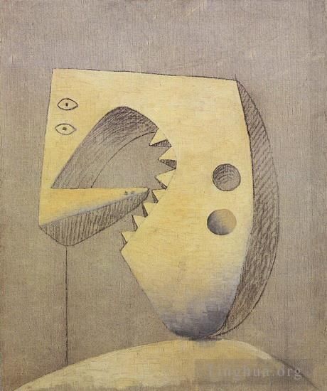 Pablo Picasso Andere Malerei - Visage 1926
