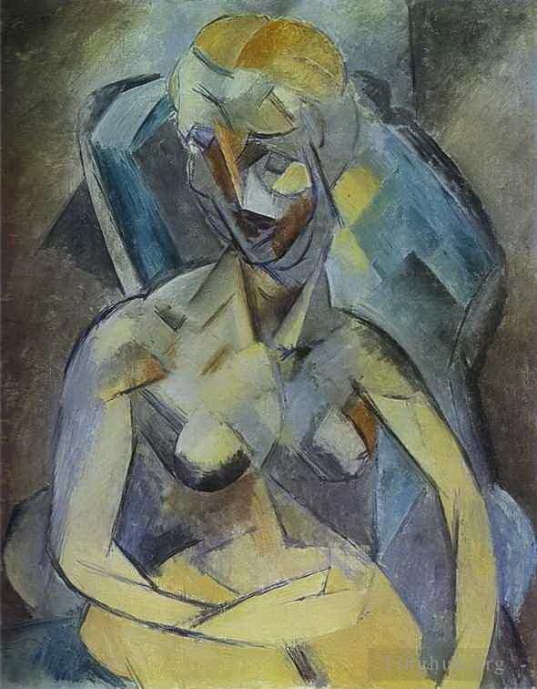 Pablo Picasso Andere Malerei - Junge Frau 1909