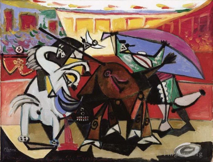 Pablo Picasso Andere Malerei - Course de Taureaux 1934
