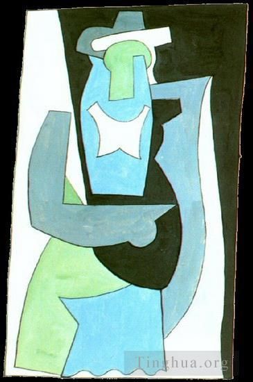 Pablo Picasso Andere Malerei - Femme assise 1908