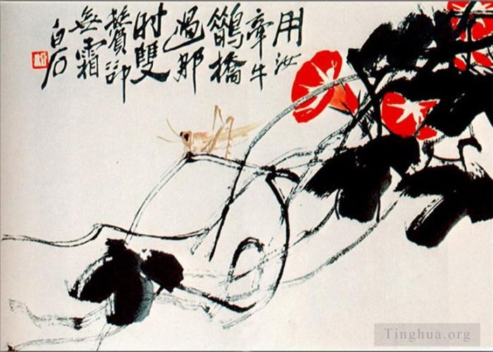 Qi Baishi Chinesische Kunst - Ackerwinde