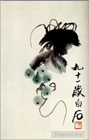 zeitgenössische kunst von Qi Baishi - Grapes