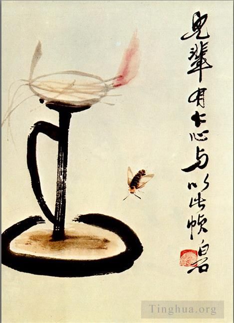 Qi Baishi Chinesische Kunst - Lampe