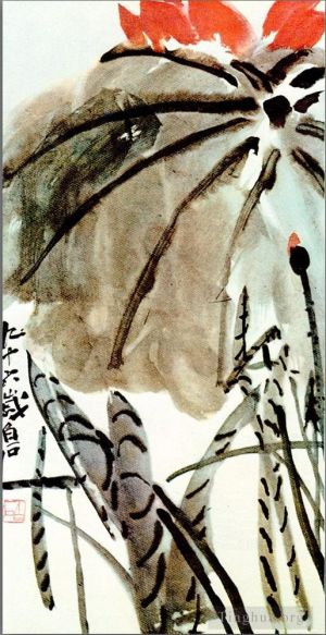 zeitgenössische kunst von Qi Baishi - Lotus