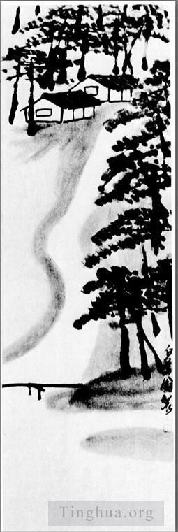 zeitgenössische kunst von Qi Baishi - Twilight pines