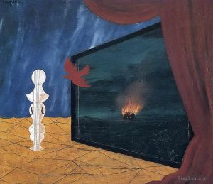 zeitgenössische kunst von Rene Magritte - Nocturne 1925