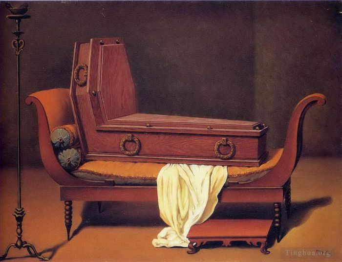 Rene Magritte Ölgemälde - Perspective Madame Recamier von David 1949