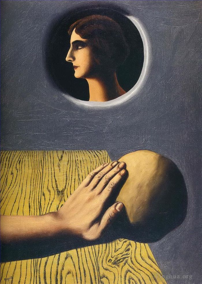 Rene Magritte Ölgemälde - Das segensreiche Versprechen 1927