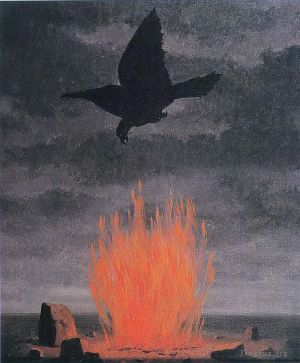 zeitgenössische kunst von Rene Magritte - Die Fanatiker 1955