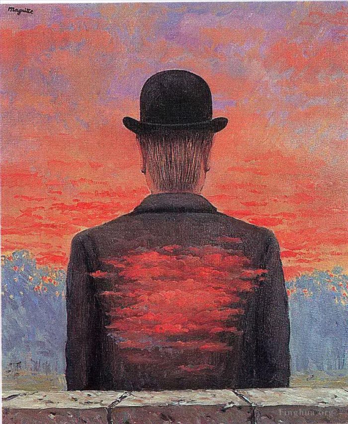 Rene Magritte Ölgemälde - Der Dichter entschädigte 1956