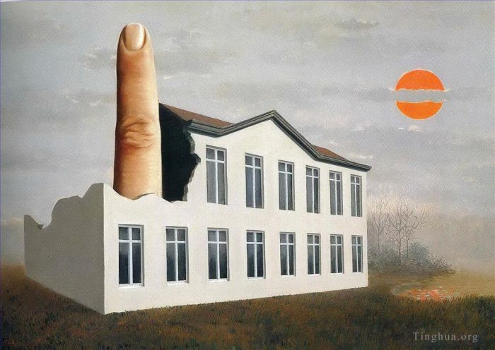 Rene Magritte Ölgemälde - Die Enthüllung der Gegenwart 1936