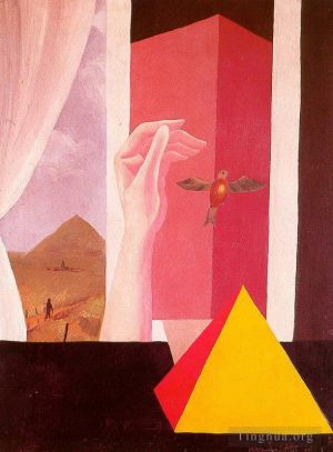 zeitgenössische kunst von Rene Magritte - Das Fenster 1925