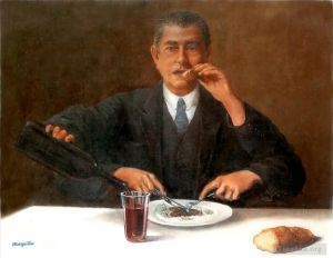 zeitgenössische kunst von Rene Magritte - Der Zauberer