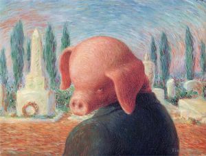 zeitgenössische kunst von Rene Magritte - Ein Glücksfall 1948