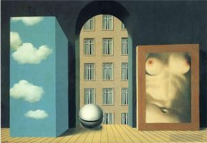 zeitgenössische kunst von Rene Magritte - Gewalttat 1932