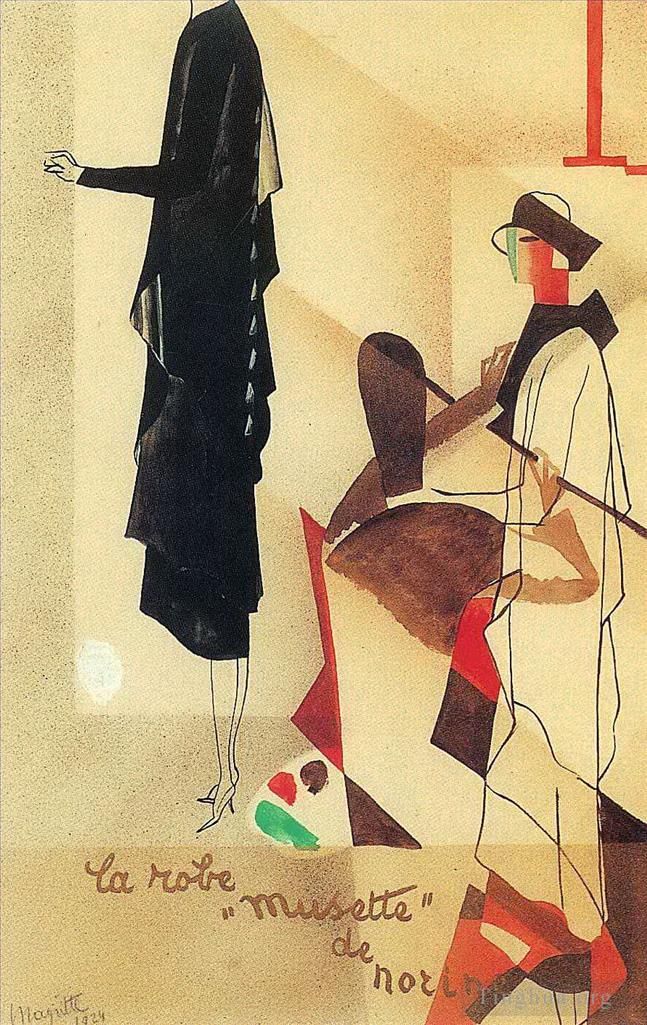 Rene Magritte Andere Malerei - Werbung für Norine 9
