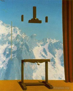 zeitgenössische kunst von Rene Magritte - Ruf der Gipfel 1943