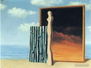 zeitgenössische kunst von Rene Magritte - Komposition an einer Meeresküste 1935