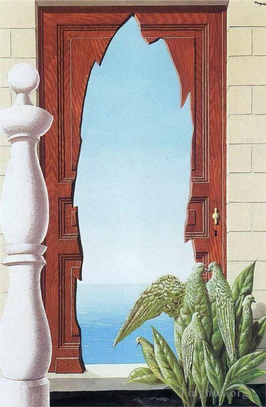 Rene Magritte Andere Malerei - Früher Morgen 1942
