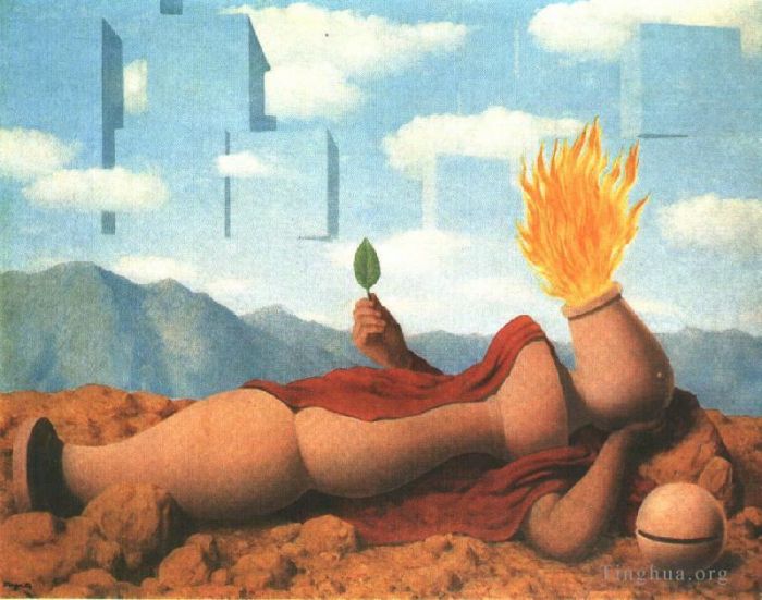 Rene Magritte Andere Malerei - Elementare Kosmogonie 1949