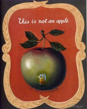 zeitgenössische kunst von Rene Magritte - Macht der Gewohnheit 1960