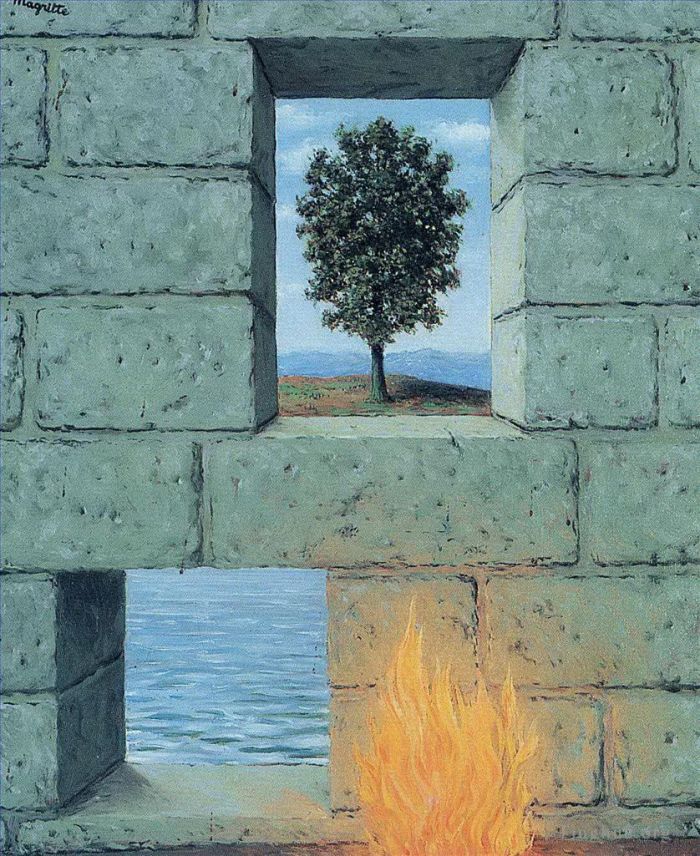 Rene Magritte Andere Malerei - Geistige Selbstgefälligkeit 1950