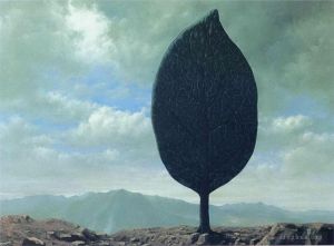 zeitgenössische kunst von Rene Magritte - Luftebene 1940