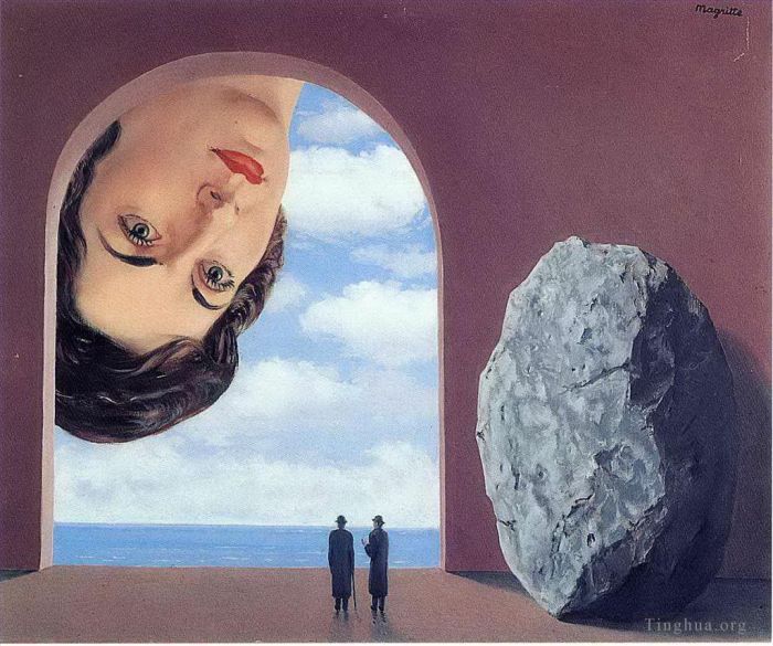 Rene Magritte Andere Malerei - Porträt von Stephy Langui 1961