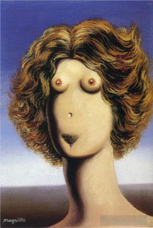 zeitgenössische kunst von Rene Magritte - Vergewaltigung 1935