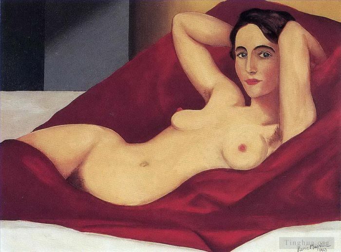 Rene Magritte Andere Malerei - Liegender Akt 1925
