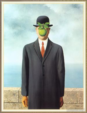 zeitgenössische kunst von Rene Magritte - Menschensohn 1964