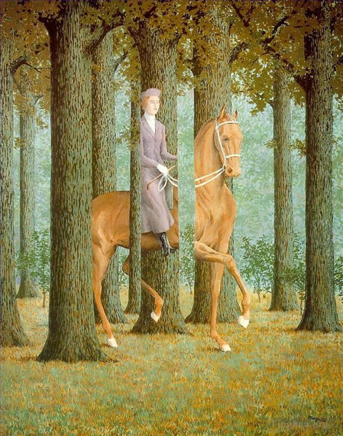 Rene Magritte Andere Malerei - Die Blankosignatur 1965