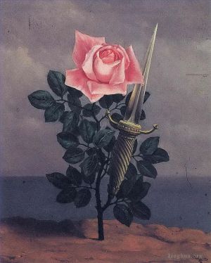 zeitgenössische kunst von Rene Magritte - Der Schlag ins Herz 1952
