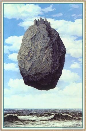 zeitgenössische kunst von Rene Magritte - Das Schloss der Pyrenäen 1959
