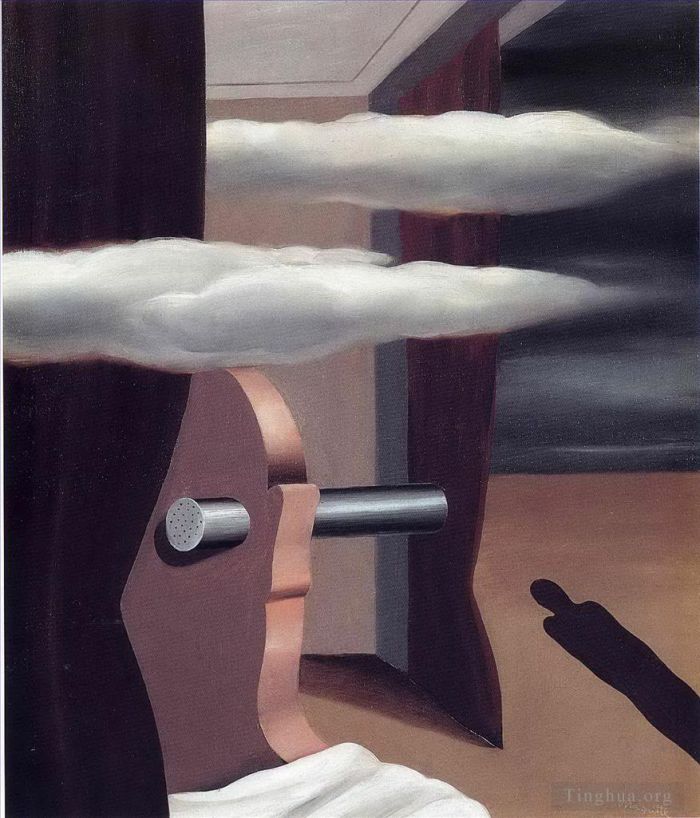 Rene Magritte Andere Malerei - Das Katapult der Wüste 1926