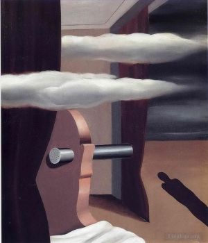 zeitgenössische kunst von Rene Magritte - Das Katapult der Wüste 1926