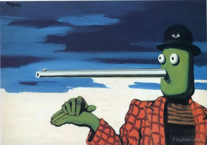 Rene Magritte Andere Malerei - Die Ellipse 1948