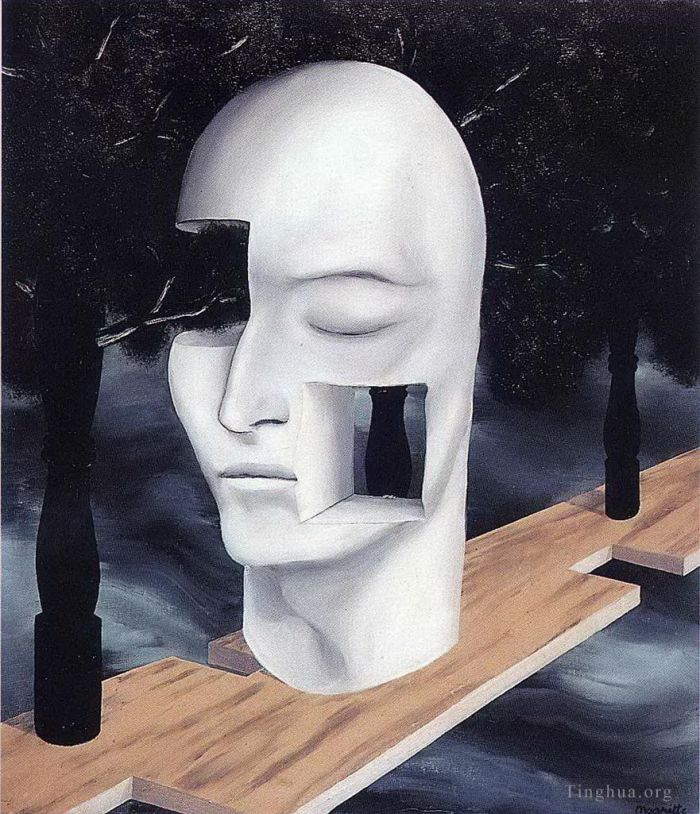 Rene Magritte Andere Malerei - Das Gesicht des Genies 1926