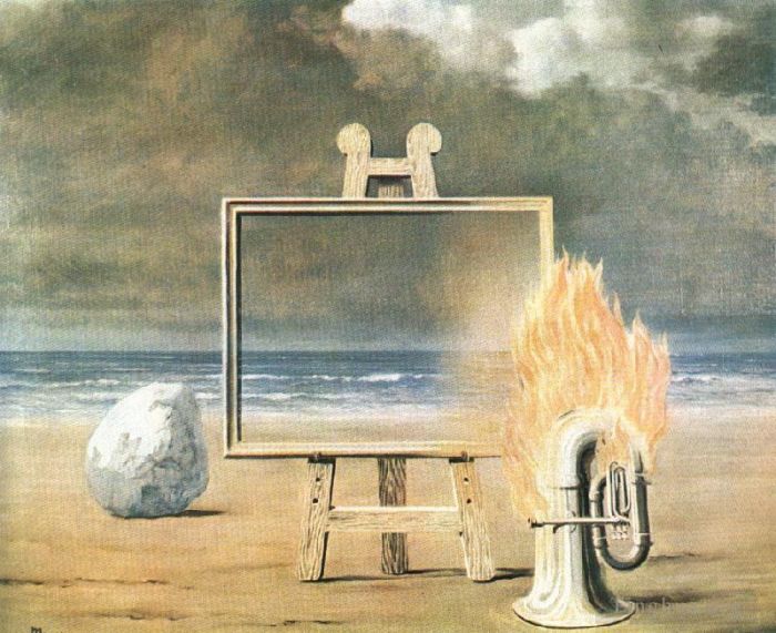 Rene Magritte Andere Malerei - Der schöne Gefangene 1947