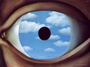 zeitgenössische kunst von Rene Magritte - Der falsche Spiegel 1928