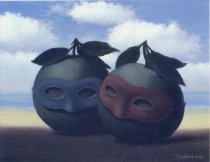 zeitgenössische kunst von Rene Magritte - Der Zögerwalzer 1950