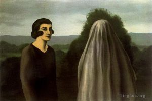 zeitgenössische kunst von Rene Magritte - Die Erfindung des Lebens 1928