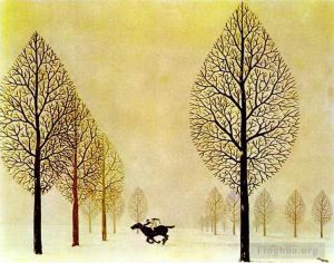 zeitgenössische kunst von Rene Magritte - Der verlorene Jockey 1948