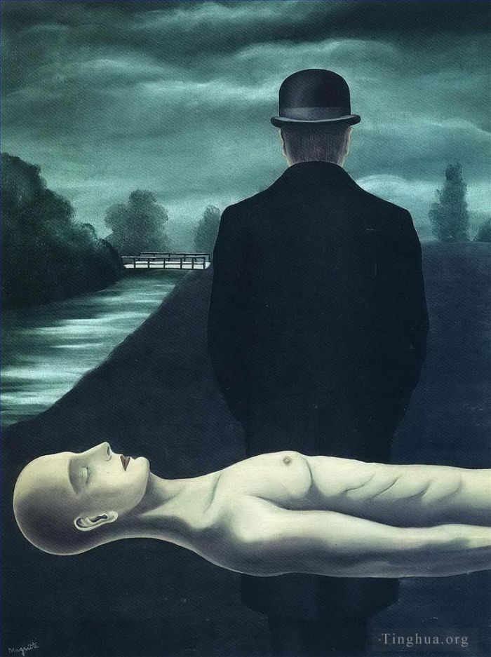 Rene Magritte Andere Malerei - Die Gedanken des einsamen Wanderers 1926
