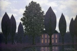zeitgenössische kunst von Rene Magritte - Die geheimnisvollen Barrikaden 1961
